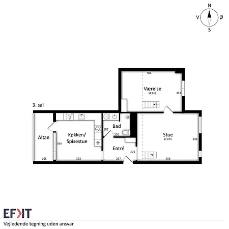 アパート 3br - Havudsigt M.plads Til 5 Personer Hørsholm